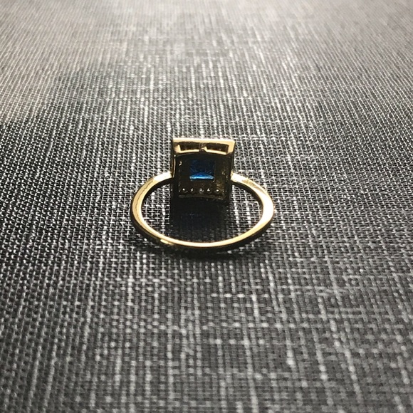 NEW- Princess blue- gold dipped- sz 5 - Picture 5 of 6